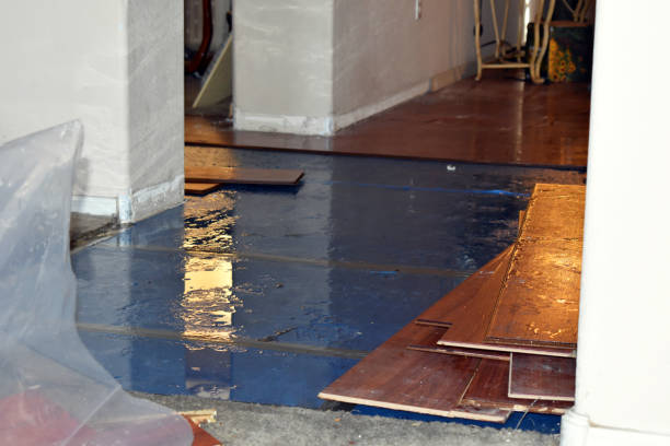Professional Sewage Cleanup technician working in Groesbeck, TX
